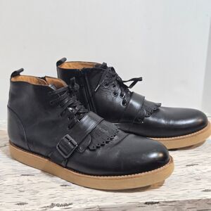 Phillip Lim 3.1 Mens Chukka boots Size 43 / 9.5 Kiltie Buckle Strap Sneaker VGUC